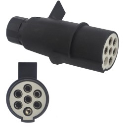 24v 7 pin plug, type S, semi-trailer truck
