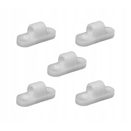 Vertical plastic vestibule hook, 5 pieces