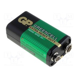 1 pcs x GP - GP1604GLF-2UE1 - Battery: zinc-carbon, 9V, 6F22, non-rechargeable, GREENCELL