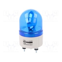 1 pcs x QLIGHT - S80R-24-B - Signaller: lighting, rotating light, blue, S80, 24VDC, IP44, 310mA