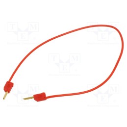 1 pcs x STu00c4UBLI - 28.0033-03022 - Test lead, 60VDC, 30VAC, 10A, non-insulated, Len: 0.3m, red