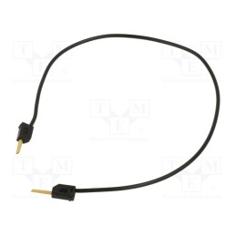 1 pcs x STu00c4UBLI - 28.0033-03021 - Test lead, 60VDC, 30VAC, 10A, non-insulated, Len: 0.3m, black