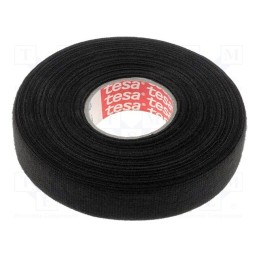 1 pcs x TESA - 51608-00001-00 - Tape: textile, W: 19mm, L: 25m, Thk: 300um, Automotive, black, 105°C