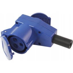 Female angle plug, cee schuko socket, 230v