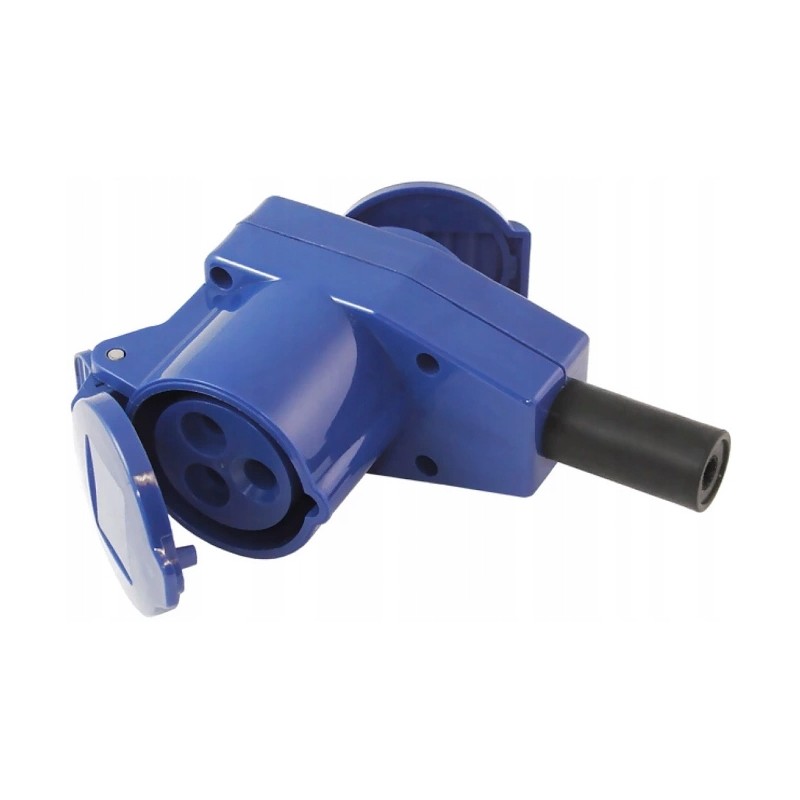 Female angle plug, cee schuko socket, 230v