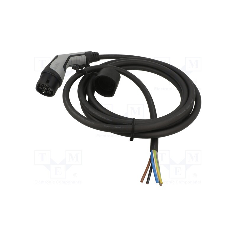 1 pcs x PHOENIX CONTACT - 1627355 - Cable: eMobility, 1x0.5mm2,5x6mm2, 480V, 26.6kW, IP44, 5m, 32A