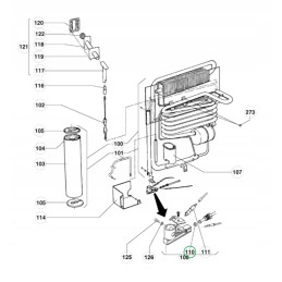 Dometic KZ 16 30mbar refrigerator burner nozzle
