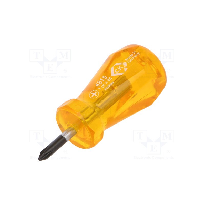 1 pcs x C.K - T4815 1 - Screwdriver, Phillips, PH1, HD Classic Stubby, Blade length: 25mm