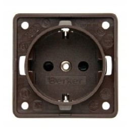 Internal socket 230V Berker Integro brown