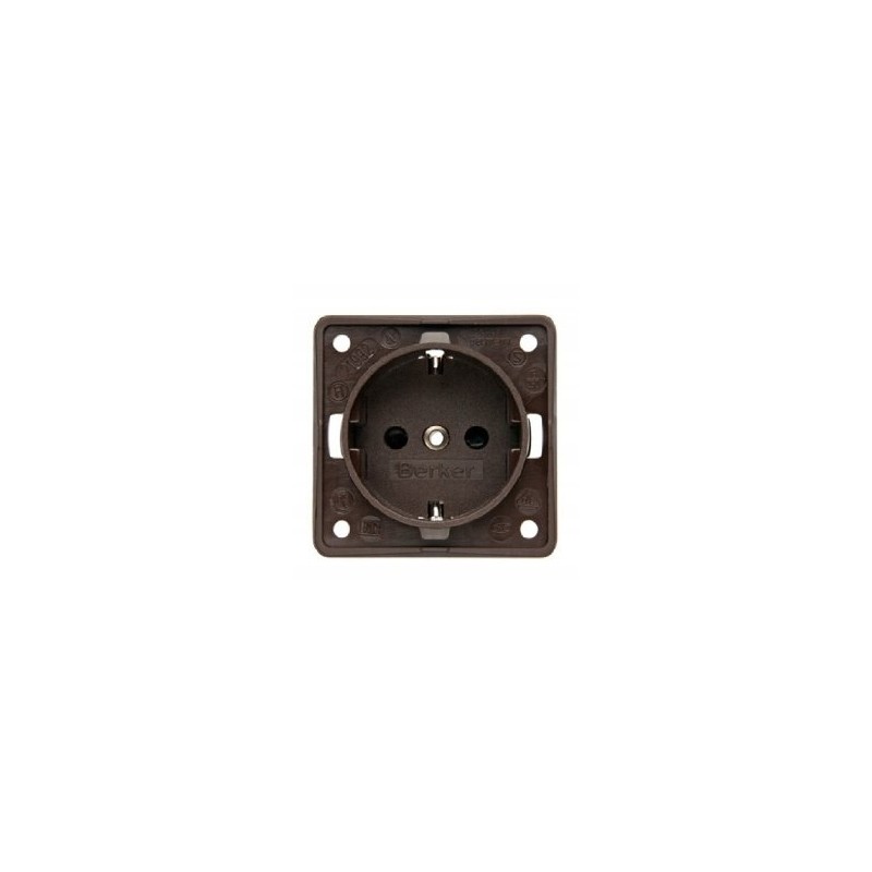 Internal socket 230V Berker Integro brown
