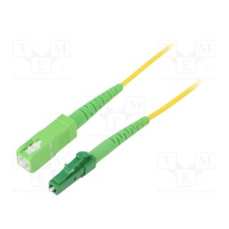 1 pcs x LOGILINK - FPSLS03 - Fiber patch cord, OS2, LC/APC,SC/APC, 3m, Optical fiber: 9/125um