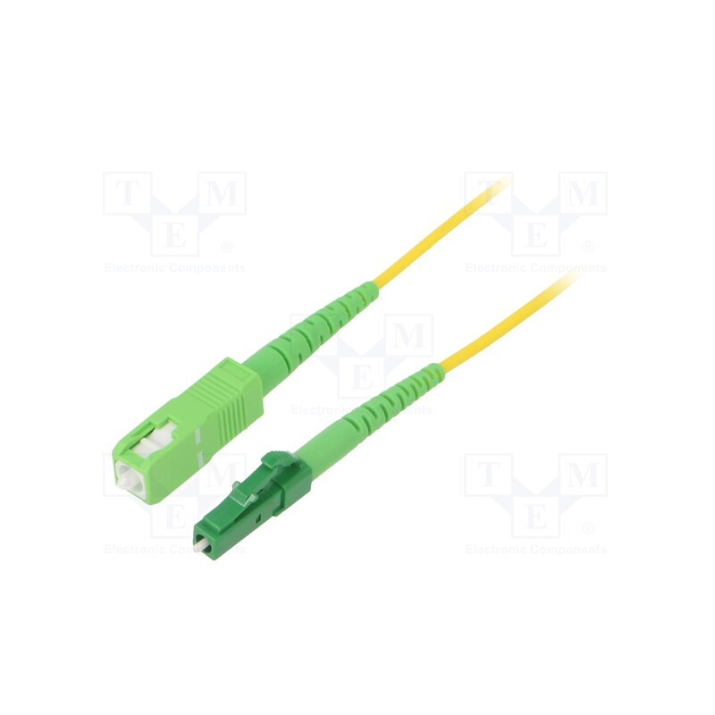1 pcs x LOGILINK - FPSLS03 - Fiber patch cord, OS2, LC/APC,SC/APC, 3m, Optical fiber: 9/125um