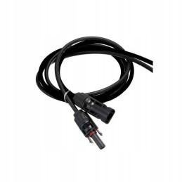 Solar cable, cross-section 4 mm2, black connectors