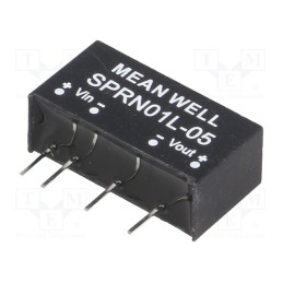 1 pcs x MEAN WELL - SPRN01L-05 - Converter: DC/DC, 1W, Uin: 4.75÷5.5V, Uout: 5VDC, Iout: 0÷200mA, SIP6