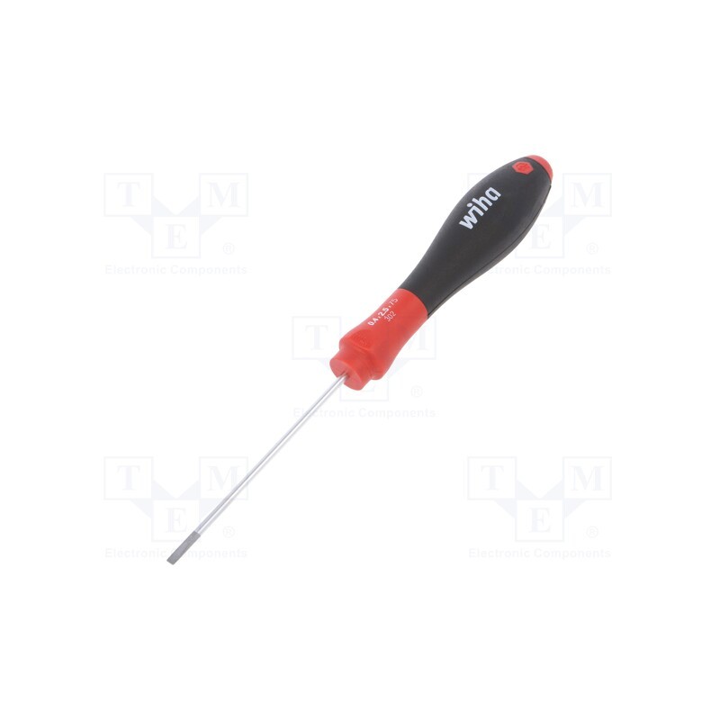 1 pcs x WIHA - 685 - Screwdriver, slot, 2,5x0,4mm, SoftFinish®, Blade length: 75mm