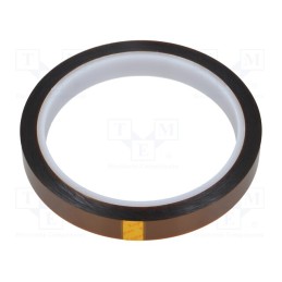 1 rol x ANTISTAT - 051-0003 - Tape: high temperature resistant, Thk: 0.07mm, 50%, amber, W: 12mm