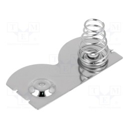 1 pcs x KEYSTONE - 5252 - Button-like/spring contact(right), D,R20, Batt.no: 2, push-in