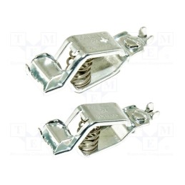 1 set x MUELLER ELECTRIC - 10029 - Crocodile clip, 25A, Contacts: steel, screw terminal,crimped