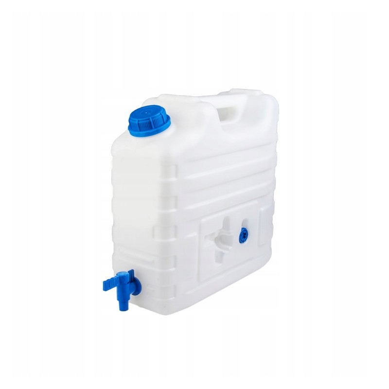 Solid water container with tap, 15 liters
