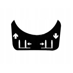 Sticker marking the function of the rod, compatible with Linde 0009386590