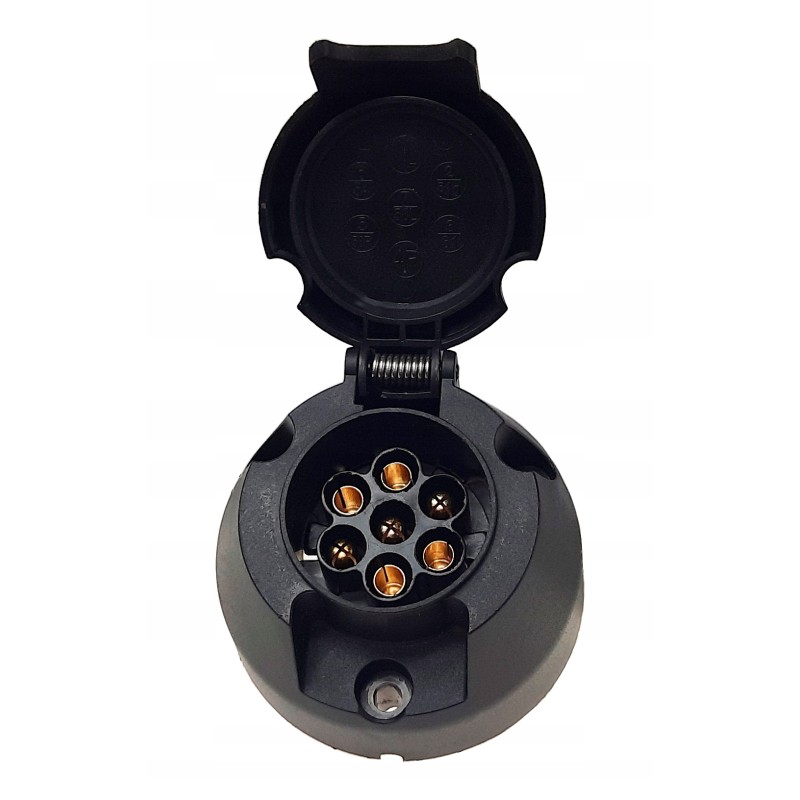 12v 7 pin trailer socket, plastic