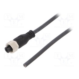 1 pcs x WEIDMu00dcLLER - SAIL-M12BG-4-3.0U - Connection lead, M12, PIN: 4, straight, 3m, plug, 250VAC, 4A, PUR