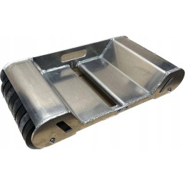 Aluminum transport trolley for a broken wheel