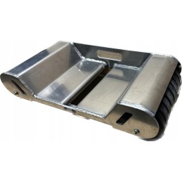 Aluminum transport trolley for a broken wheel