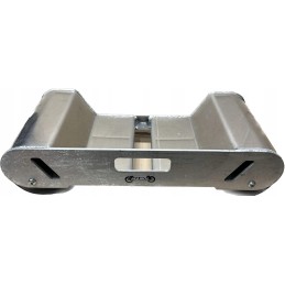 Aluminum transport trolley for a broken wheel