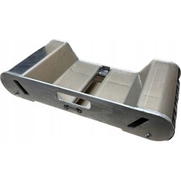 Aluminum transport trolley for a broken wheel