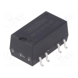 1 pcs x AIMTEC - AM1LS-2412D-NZ - Converter: DC/DC, 1W, Uin: 21.6÷26.4V, Uout: 12VDC, Uout2: -12VDC