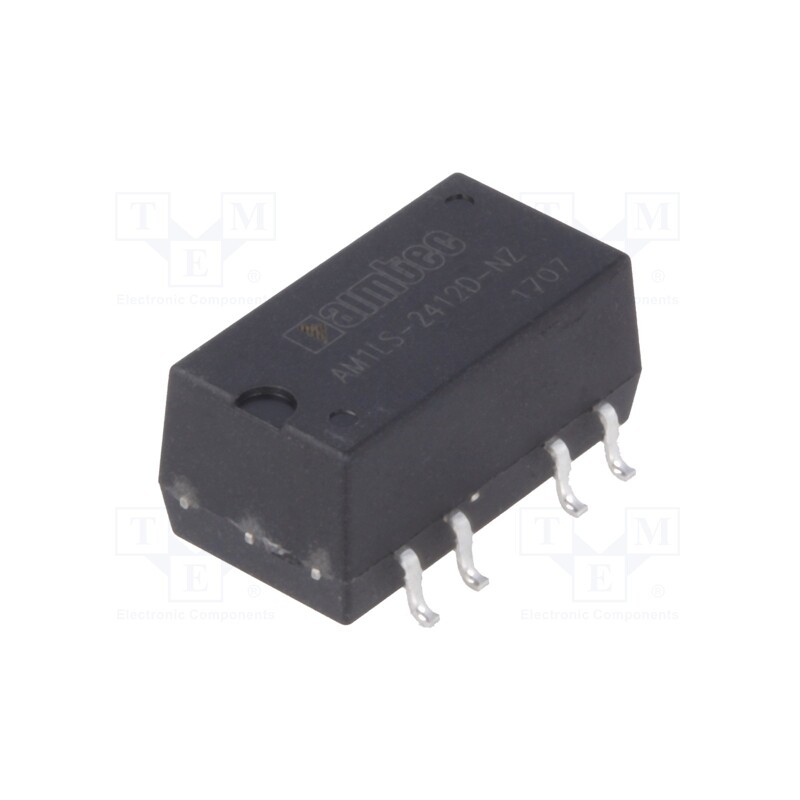 1 pcs x AIMTEC - AM1LS-2412D-NZ - Converter: DC/DC, 1W, Uin: 21.6÷26.4V, Uout: 12VDC, Uout2: -12VDC