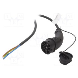 1 pcs x HARTING - 8811754004440A1 - Cable: eMobility, 1x0.5mm2,3x6mm2, 250V, 11kW, IP44, wires,Type 2