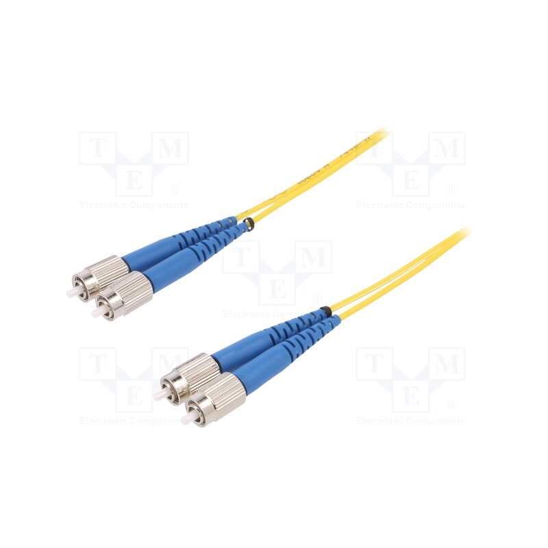 1 pcs x FIBRAIN - G-FC-FC-S-005.0-DX-D-18-Y - Fiber patch cord, FC/UPC,both sides, 5m, Optical fiber: 9/125um