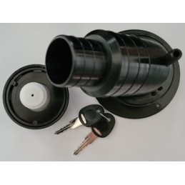 Water inlet 40mm long black fawo