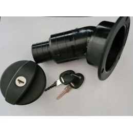 Water inlet 40mm long black fawo