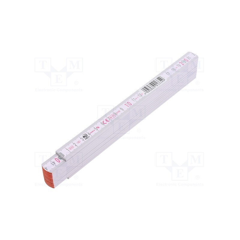 1 pcs x STABILA - 1334 - Folding ruler, L: 2m, Width: 17mm, Class: III, white