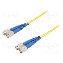 1 pcs x FIBRAIN - G-FC-FC-S-002.0-DX-D-18-Y. - Fiber patch cord, FC/UPC,both sides, 2m, Optical fiber: 9/125um