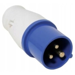 Cee male plug, 230v socket