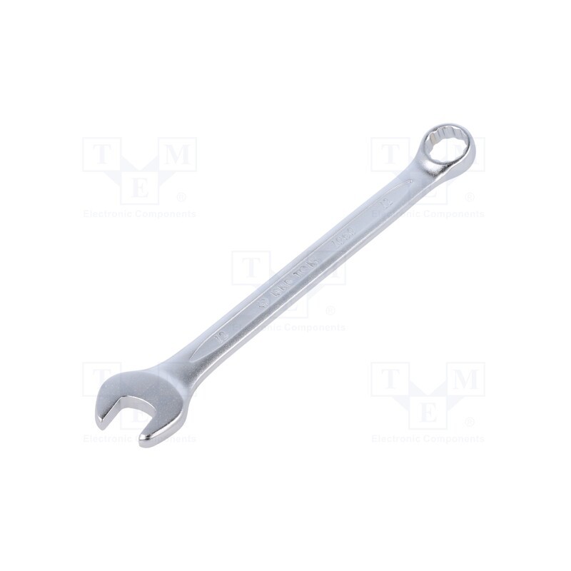 1 pcs x KING TONY - 1060-12 - Wrench, combination spanner, 12mm, Chrom-vanadium steel, L: 165mm