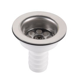 Sink drain, straight siphon drain, 19mm plug