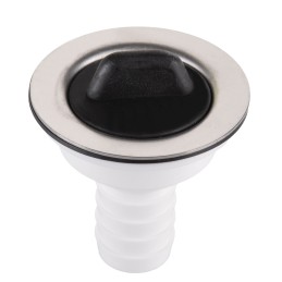 Sink drain, straight siphon drain, 19mm plug