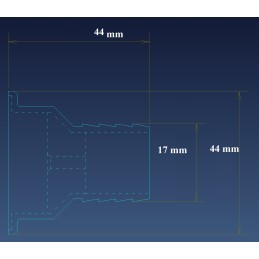 Sink drain, straight siphon drain, 19mm plug
