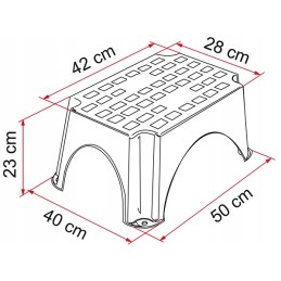 Entrance step for Fiamma camping 150kg