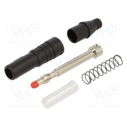 1 pcs x STu00c4UBLI - 64.9701-21 - Plug, 4mm banana, 32A, 30VAC, 60VDC, black, insulated, 2.5mm2, 69mm