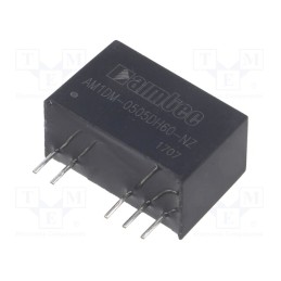 1 pcs x AIMTEC - AM1DM-0505DH60-NZ - Converter: DC/DC, 1W, Uin: 4.5÷5.5V, Uout: 5VDC, Uout2: -5VDC, SIP7