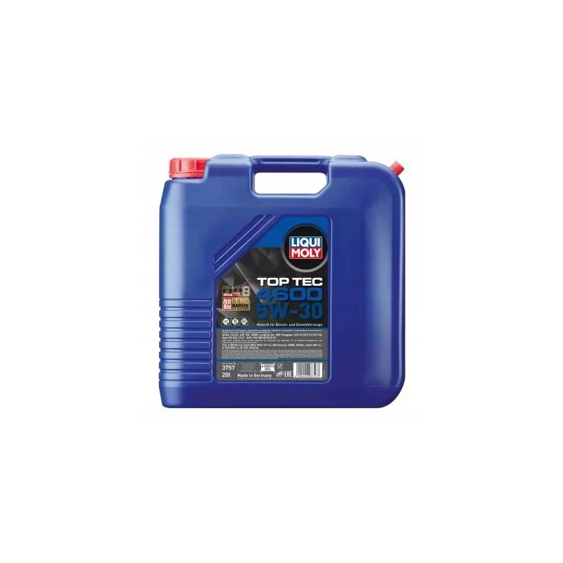 Liqui Moly oil 5w30 20l top tec 4600