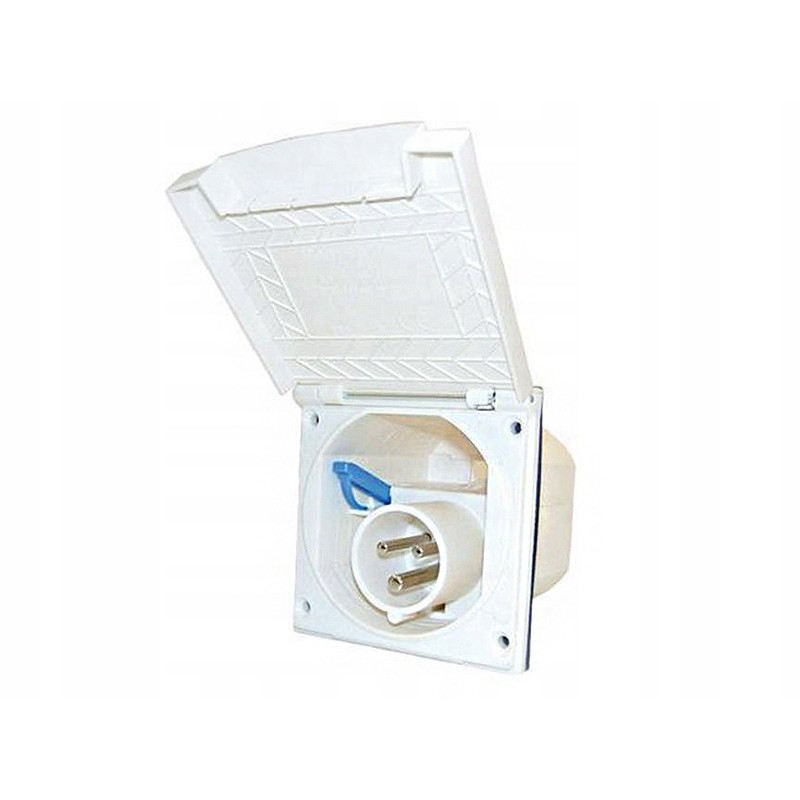 Cee power socket 230v 16a white haba