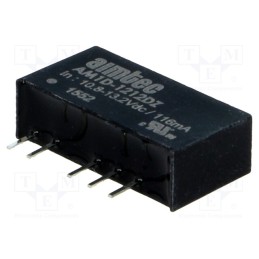 1 pcs x AIMTEC - AM1D-1212DZ - Converter: DC/DC, 1W, Uin: 10.8÷13.2V, Uout: 12VDC, Uout2: -12VDC