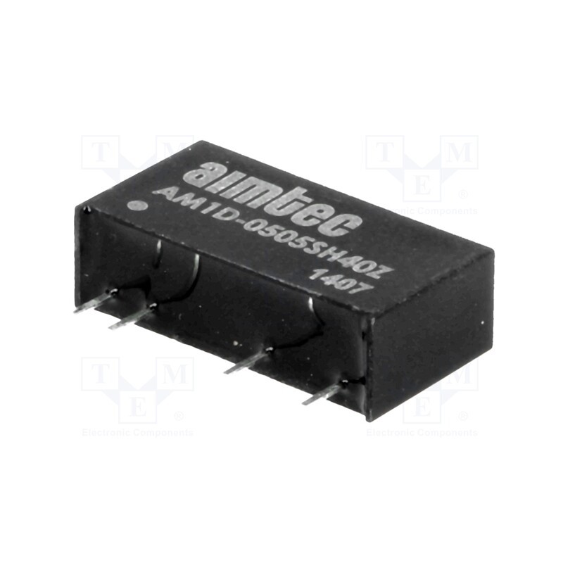 1 pcs x AIMTEC - AM1D-0505SH40Z - Converter: DC/DC, 1W, Uin: 4.5÷5.5V, Uout: 5VDC, Iout: 200mA, SIP7